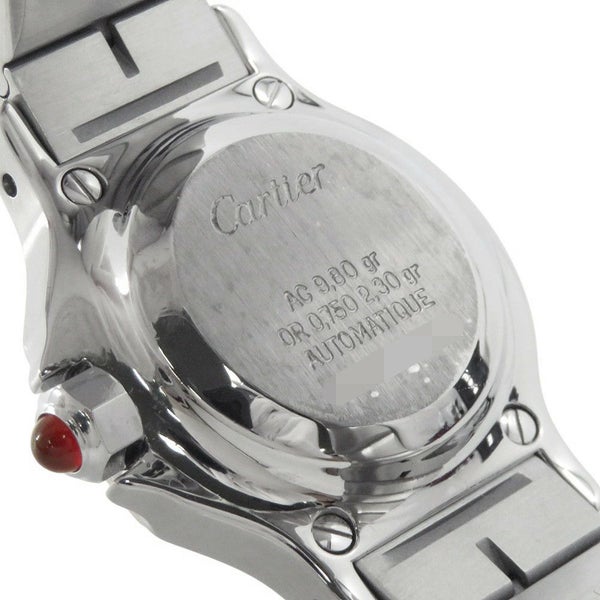 カルティエ サントス オクタゴン SM Cartier 腕時計 ボルドー文字盤