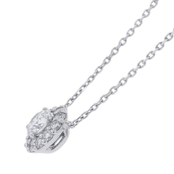 グラフ ネックレス アイコン ラウンド ダイヤモンド ペンダント ダイヤ 中石0.40ct K18WGホワイトゴールド GIA鑑定書付き