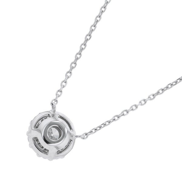 グラフ ネックレス アイコン ラウンド ダイヤモンド ペンダント ダイヤ 中石0.40ct K18WGホワイトゴールド GIA鑑定書付き