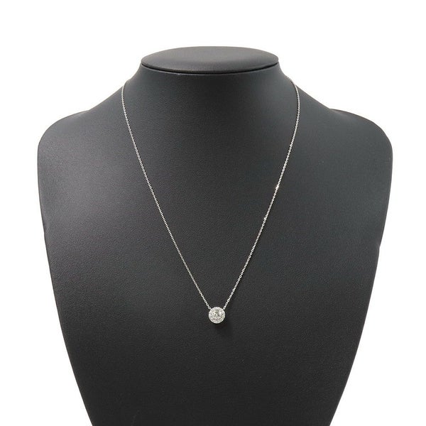 グラフ ネックレス アイコン ラウンド ダイヤモンド ペンダント ダイヤ 中石0.40ct K18WGホワイトゴールド GIA鑑定書付き