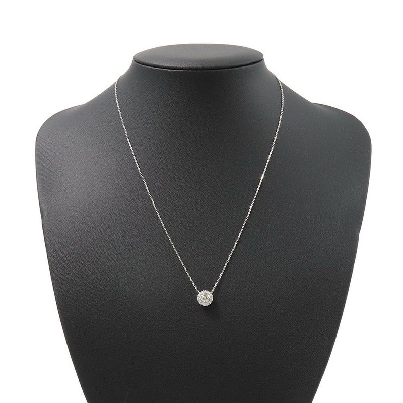 グラフ ネックレス アイコン ラウンド ダイヤモンド ペンダント ダイヤ 中石0.40ct K18WGホワイトゴールド GIA鑑定書付き