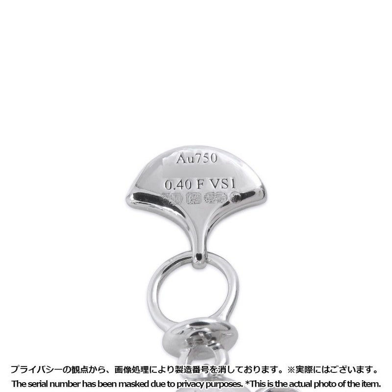 グラフ ネックレス アイコン ラウンド ダイヤモンド ペンダント ダイヤ 中石0.40ct K18WGホワイトゴールド GIA鑑定書付き