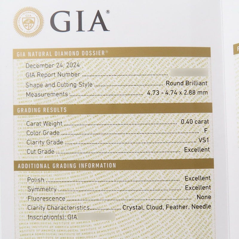 グラフ ネックレス アイコン ラウンド ダイヤモンド ペンダント ダイヤ 中石0.40ct K18WGホワイトゴールド GIA鑑定書付き