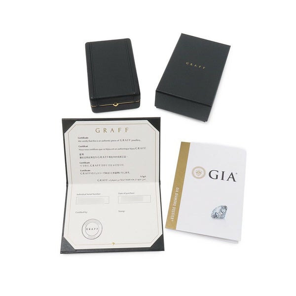 グラフ ネックレス アイコン ラウンド ダイヤモンド ペンダント ダイヤ 中石0.40ct K18WGホワイトゴールド GIA鑑定書付き