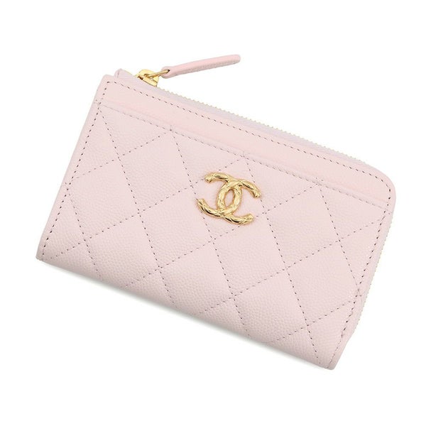 シャネル コインケース ココマーク マトラッセ フラグメントケース キャビアスキン AP5015 カードケース