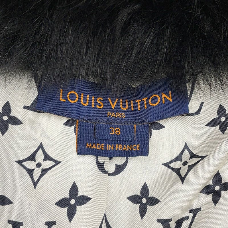 ルイヴィトン ファージャケット ダミエ フォックス インターシャ レディースサイズ38 1A5RDH 黒 ブラック 白