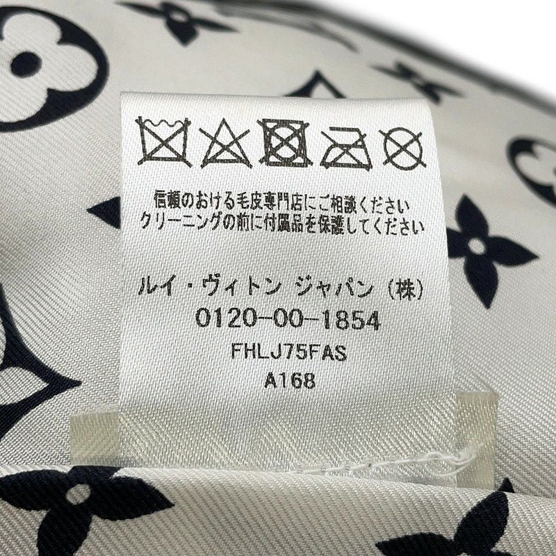 ルイヴィトン ファージャケット ダミエ フォックス インターシャ レディースサイズ38 1A5RDH 黒 ブラック 白