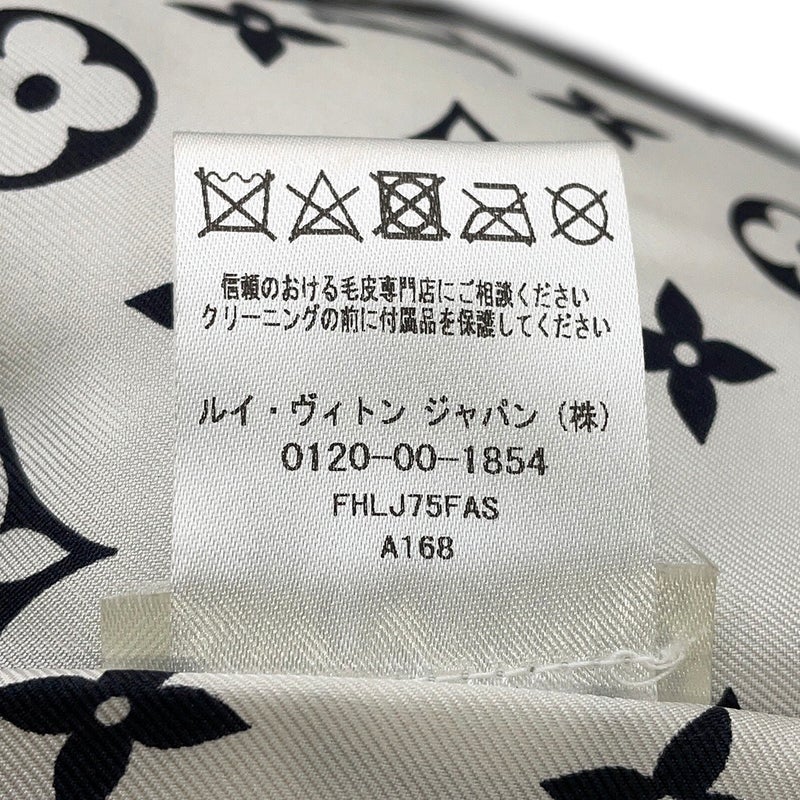 ルイヴィトン ファージャケット ダミエ フォックス インターシャ レディースサイズ38 1A5RDH 黒 ブラック 白