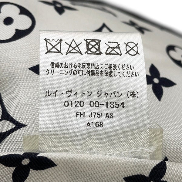 ルイヴィトン ファージャケット ダミエ フォックス インターシャ レディースサイズ38 1A5RDH 黒 ブラック 白