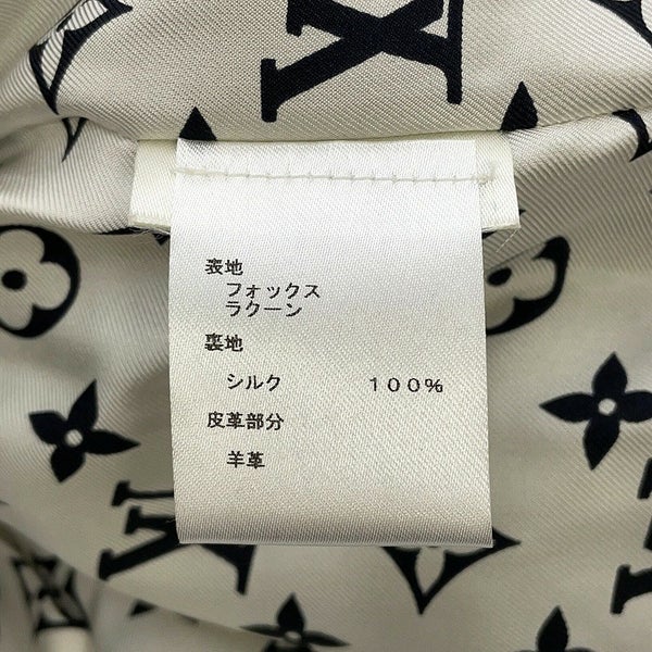 ルイヴィトン ファージャケット ダミエ フォックス インターシャ レディースサイズ38 1A5RDH 黒 ブラック 白