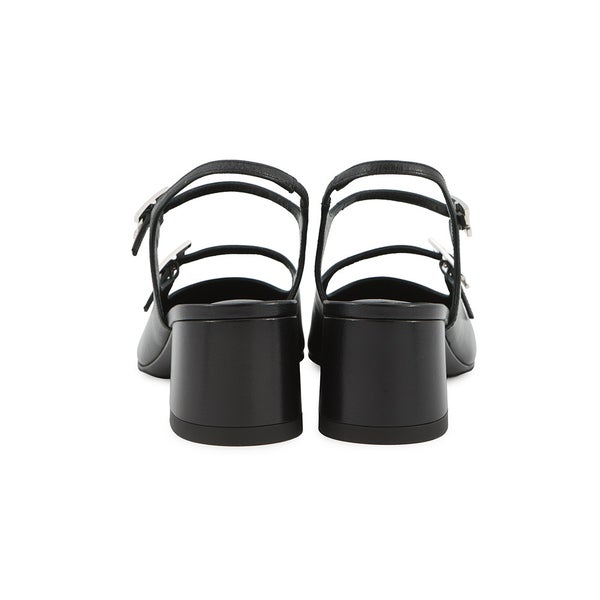 エルメス パンプス ジャッキー 50 レザー レディースサイズ36 1/2 HERMES 靴 黒 シェーヴル