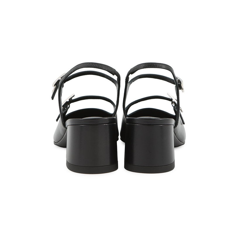 エルメス パンプス ジャッキー 50 レザー レディースサイズ36 1/2 HERMES 靴 黒 シェーヴル