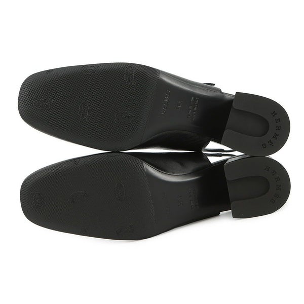 エルメス パンプス ジャッキー 50 レザー レディースサイズ36 1/2 HERMES 靴 黒 シェーヴル