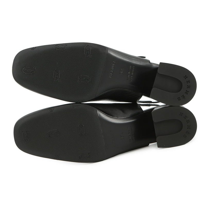 エルメス パンプス ジャッキー 50 レザー レディースサイズ36 1/2 HERMES 靴 黒 シェーヴル