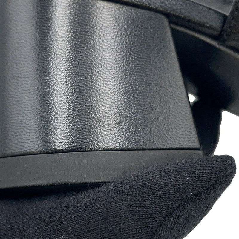 エルメス パンプス ジャッキー 50 レザー レディースサイズ36 1/2 HERMES 靴 黒 シェーヴル