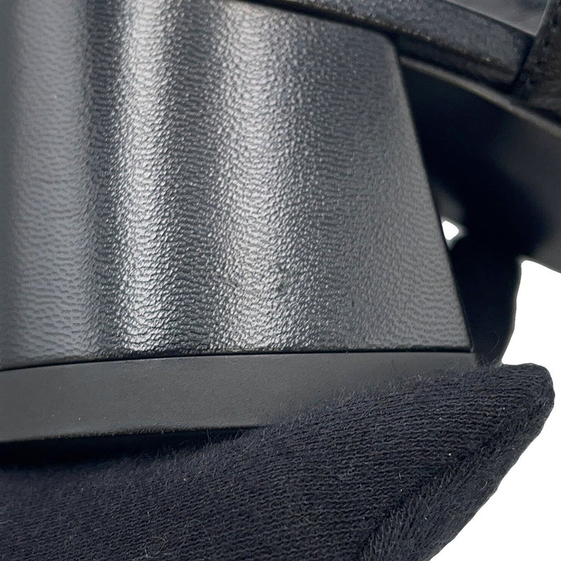 エルメス パンプス ジャッキー 50 レザー レディースサイズ36 1/2 HERMES 靴 黒 シェーヴル