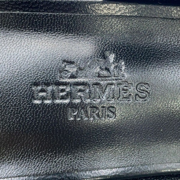 エルメス パンプス ジャッキー 50 レザー レディースサイズ36 1/2 HERMES 靴 黒 シェーヴル