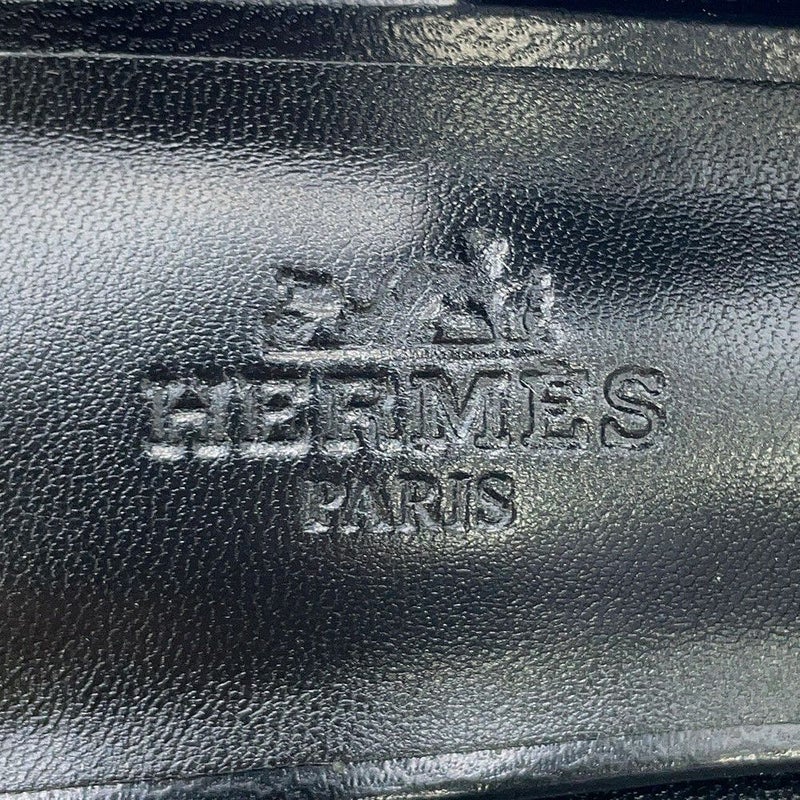 エルメス パンプス ジャッキー 50 レザー レディースサイズ36 1/2 HERMES 靴 黒 シェーヴル