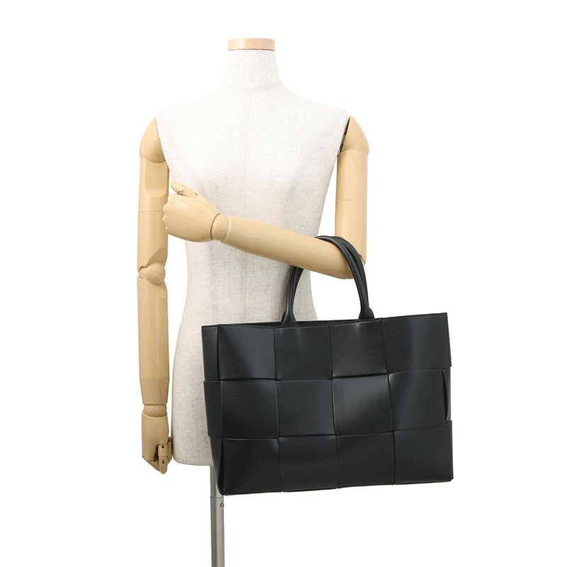 ボッテガヴェネタ トートバッグ マキシイントレチャート アルコトート 756682 BOTTEGA VENETA 黒
