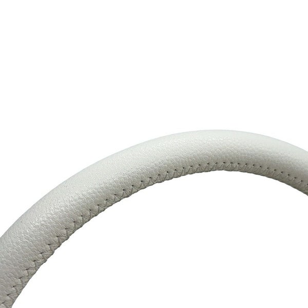 シャネル ハンドバッグ マトラッセ ココマーク トップハンドル フラップ キャビアスキン A92991 2way 白