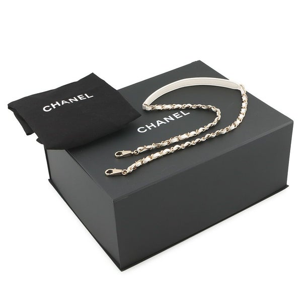 シャネル ハンドバッグ マトラッセ ココマーク トップハンドル フラップ キャビアスキン A92991 2way 白