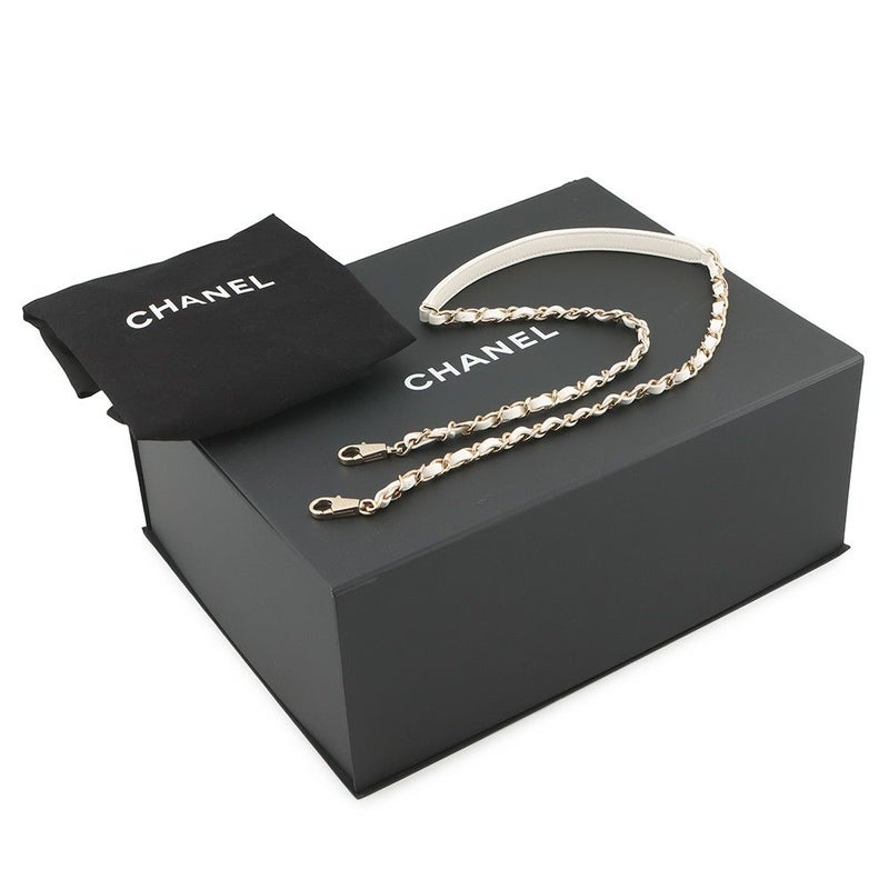 シャネル ハンドバッグ マトラッセ ココマーク トップハンドル フラップ キャビアスキン A92991 2way 白