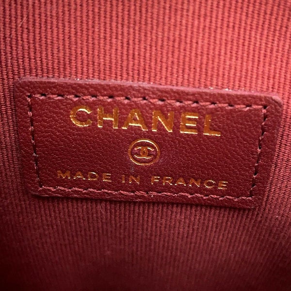 シャネル チェーンショルダーバッグ マトラッセ ココマーク ハート ラムスキン AP2784 CHANEL 黒