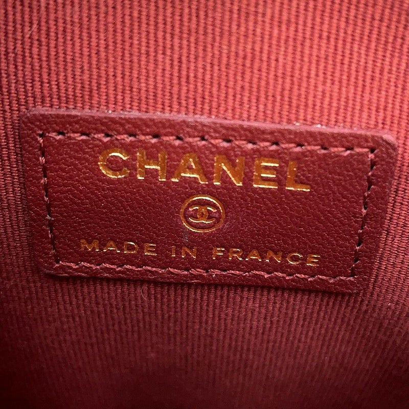 シャネル チェーンショルダーバッグ マトラッセ ココマーク ハート ラムスキン AP2784 CHANEL 黒