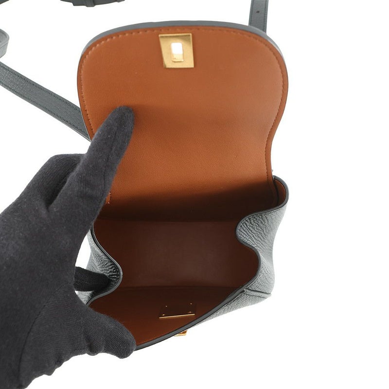 ボッテガヴェネタ ショルダーバッグ パルメラート ベルトバッグ レザー 576643 BOTTEGA VENETA 黒