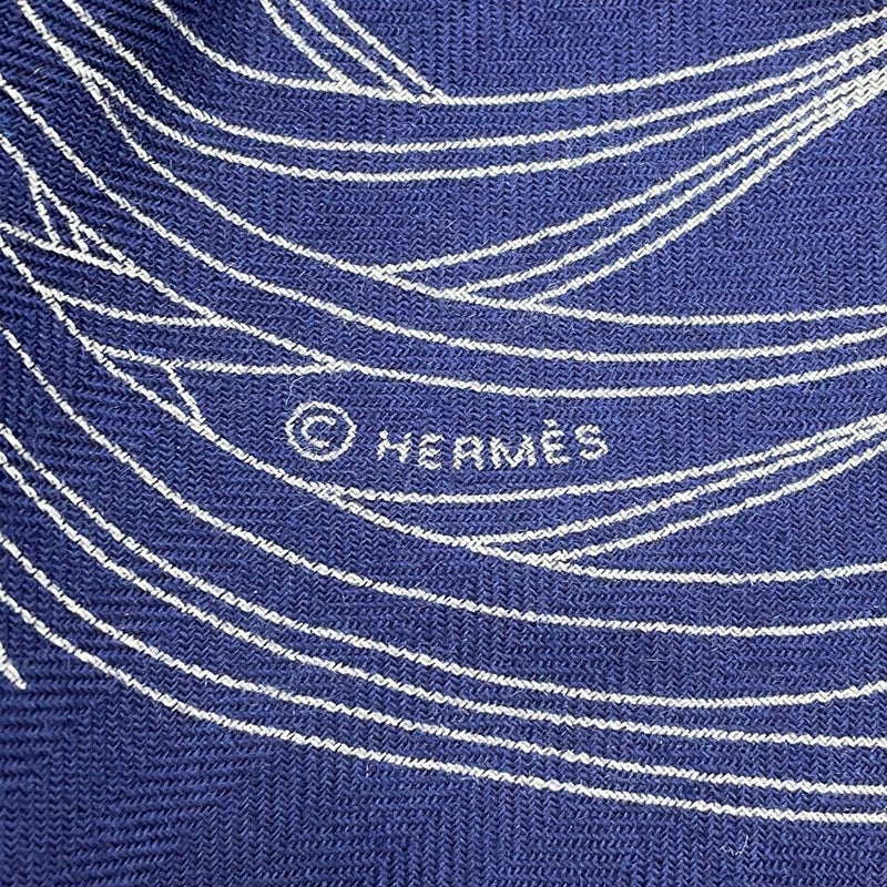 エルメス ストール カレ140 ヤシの目録 INDEX PALMARUM カシミヤ シルク HERMES ショール 大判