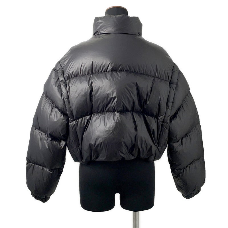 プラダ ダウンジャケット クロップド ベスト/ジャケット トライアングルロゴ レディースサイズ40 291805 PRADA アウター 黒