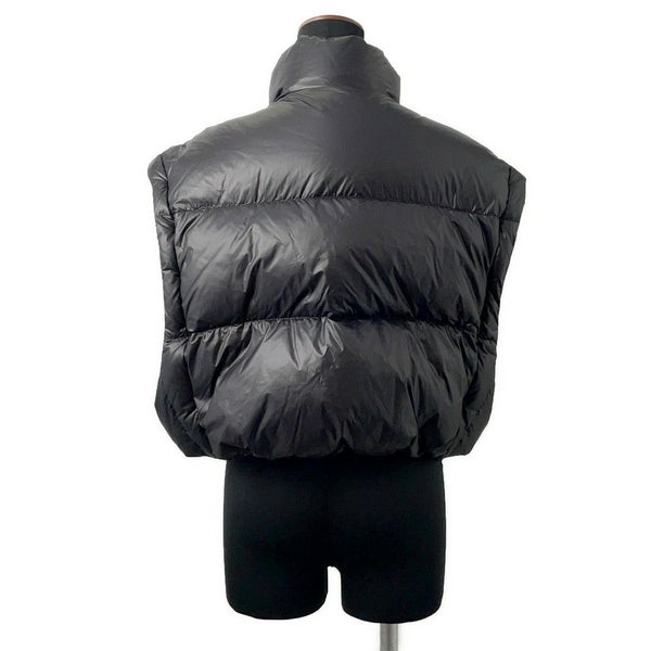 プラダ ダウンジャケット クロップド ベスト/ジャケット トライアングルロゴ レディースサイズ40 291805 PRADA アウター 黒