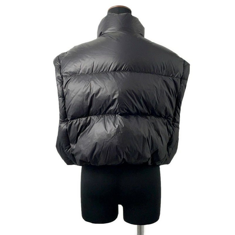 プラダ ダウンジャケット クロップド ベスト/ジャケット トライアングルロゴ レディースサイズ40 291805 PRADA アウター 黒