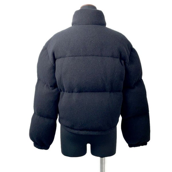 プラダ ダウンジャケット ニットダウンジャケット ウール レディースサイズ36 P25I07 PRADA アウター 黒