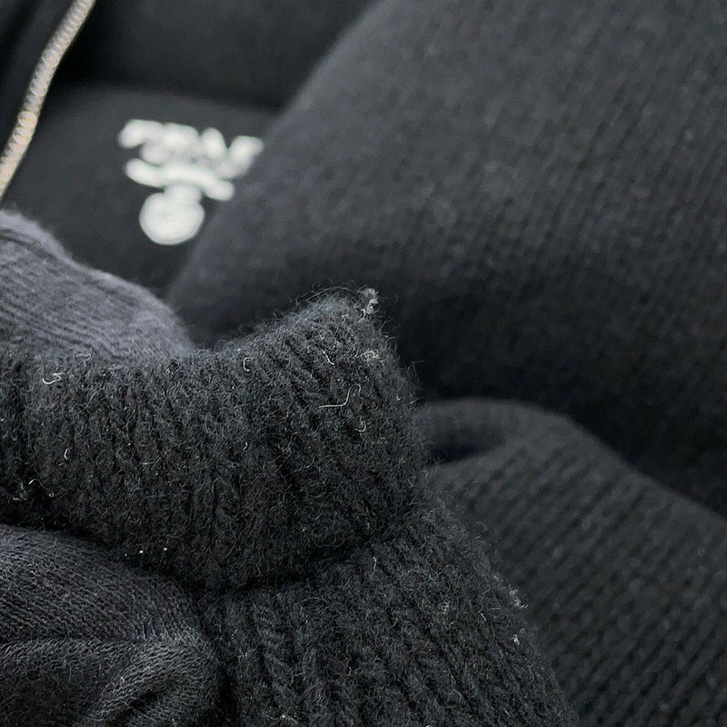 プラダ ダウンジャケット ニットダウンジャケット ウール レディースサイズ36 P25I07 PRADA アウター 黒