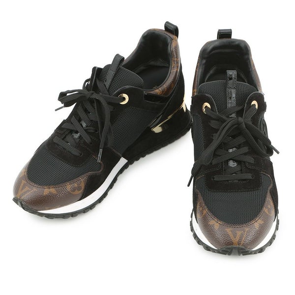 ルイヴィトン スニーカー モノグラム ランアウェイ スニーカー レディースサイズ38 1A3CW4 LOUIS VUITTON 靴 ブラック 黒