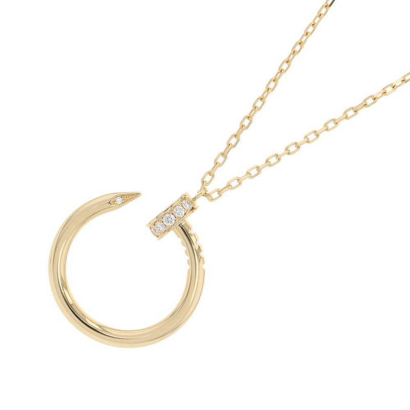 カルティエ ネックレス ジュスト アン クル ダイヤモンド 14P 計0.12ct K18YGイエローゴールド B7224890 Cartier ペンダント