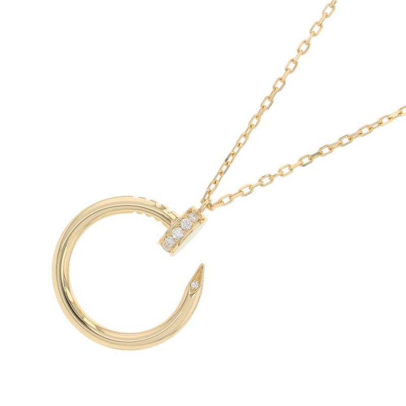 カルティエ ネックレス ジュスト アン クル ダイヤモンド 14P 計0.12ct K18YGイエローゴールド B7224890 Cartier ペンダント