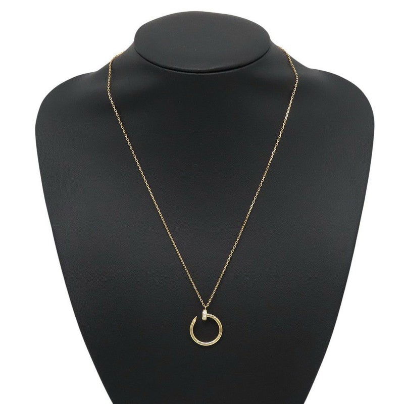 カルティエ ネックレス ジュスト アン クル ダイヤモンド 14P 計0.12ct K18YGイエローゴールド B7224890 Cartier ペンダント