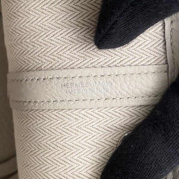 エルメス トートバッグ ネオ・ガーデン 23 ガーデンパーティ べトン/シルバー金具 ネゴンダ K刻印