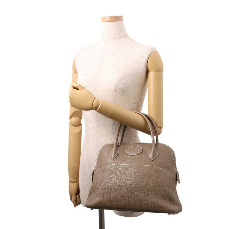 エルメス ハンドバッグ ボリード31 エトゥープ/シルバー金具 トリヨンクレマンス Y刻印 2wayショルダー