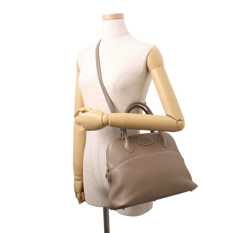 エルメス ハンドバッグ ボリード31 エトゥープ/シルバー金具 トリヨンクレマンス Y刻印 2wayショルダー