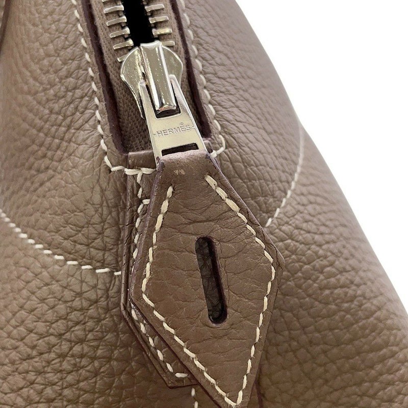 エルメス ハンドバッグ ボリード31 エトゥープ/シルバー金具 トリヨンクレマンス Y刻印 2wayショルダー