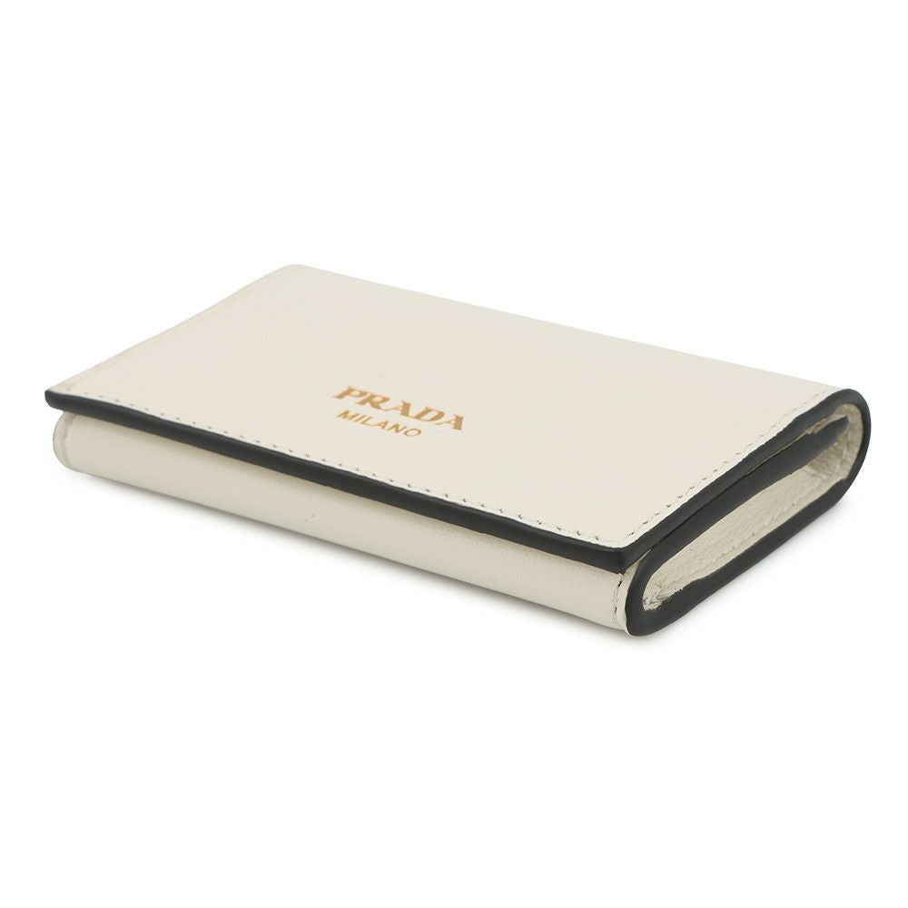 プラダ カードケース ロゴ レザー 1MC110 PRADA 財布 名刺れ 白 | 中古