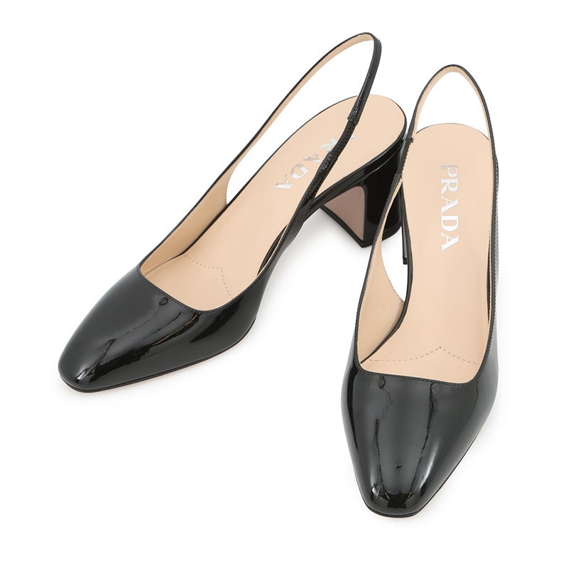 プラダ パンプス スリングバックパンプス パテント レディースサイズ36 1I173N PRADA 靴 黒