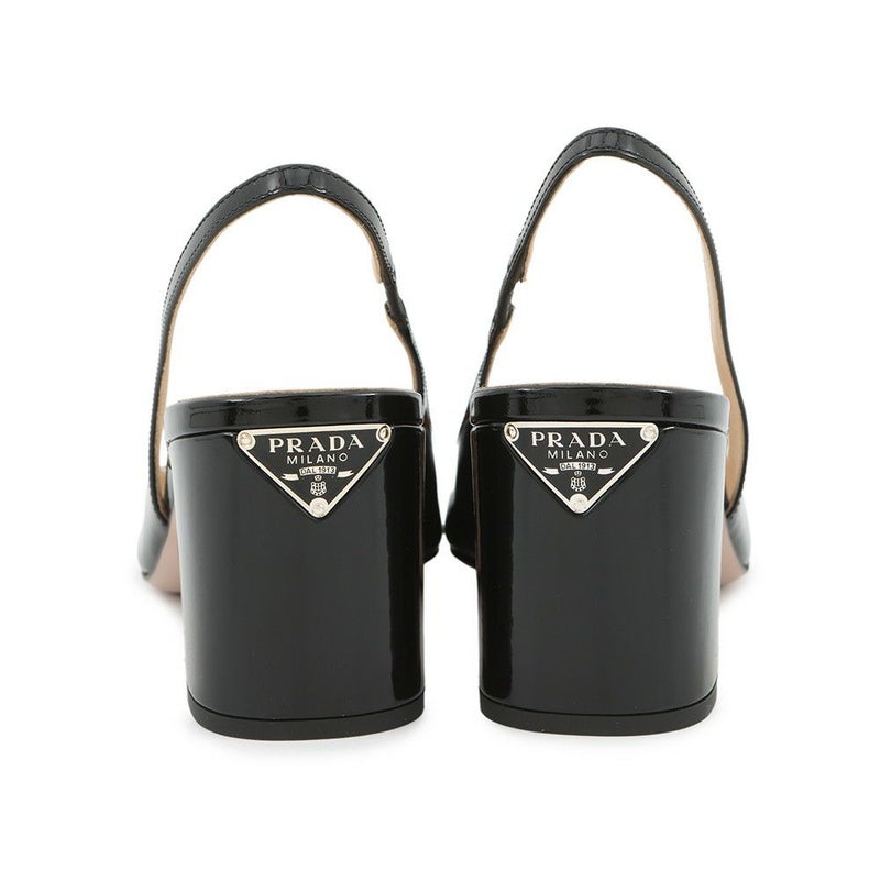 プラダ パンプス スリングバックパンプス パテント レディースサイズ36 1I173N PRADA 靴 黒
