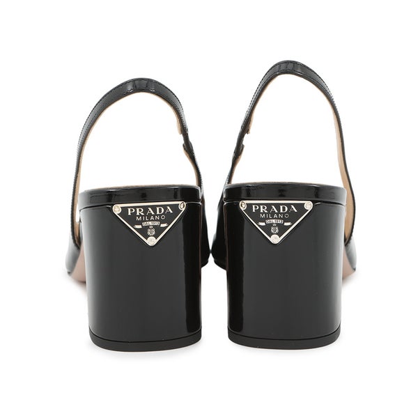 プラダ パンプス スリングバックパンプス パテント レディースサイズ36 1I173N PRADA 靴 黒