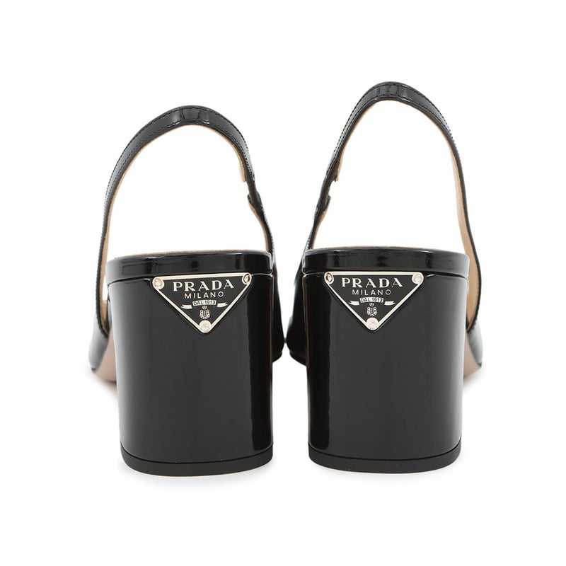 プラダ パンプス スリングバックパンプス パテント レディースサイズ36 1I173N PRADA 靴 黒