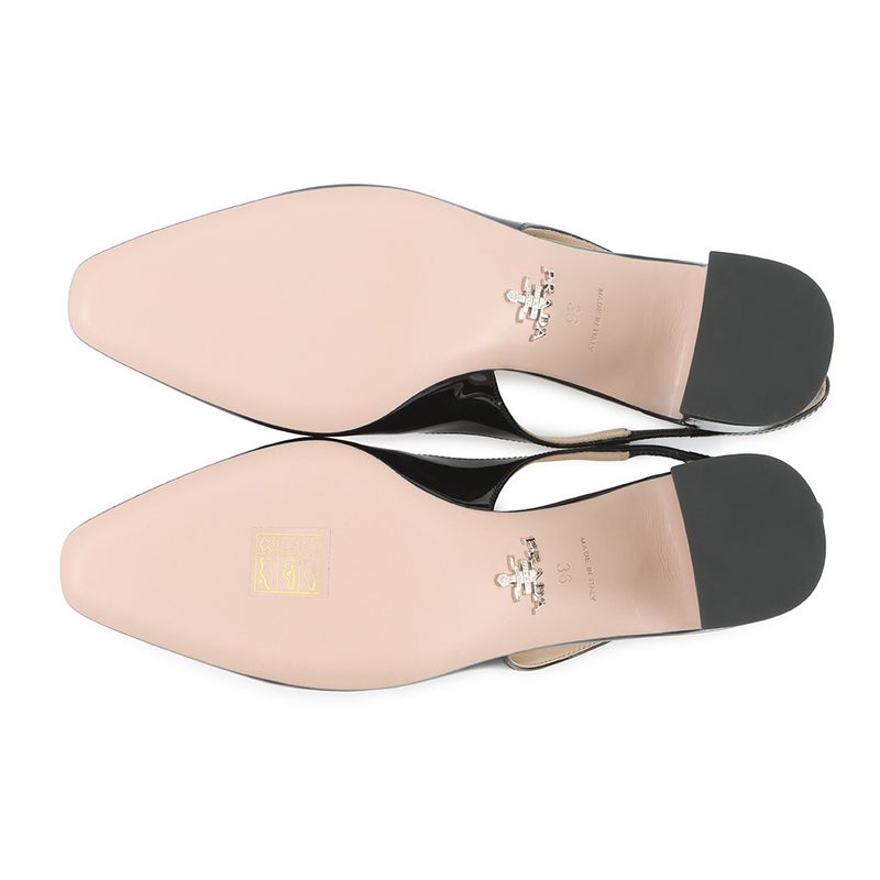 プラダ パンプス スリングバックパンプス パテント レディースサイズ36 1I173N PRADA 靴 黒