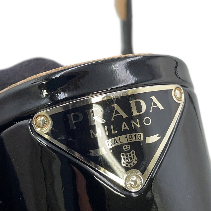 プラダ パンプス スリングバックパンプス パテント レディースサイズ36 1I173N PRADA 靴 黒